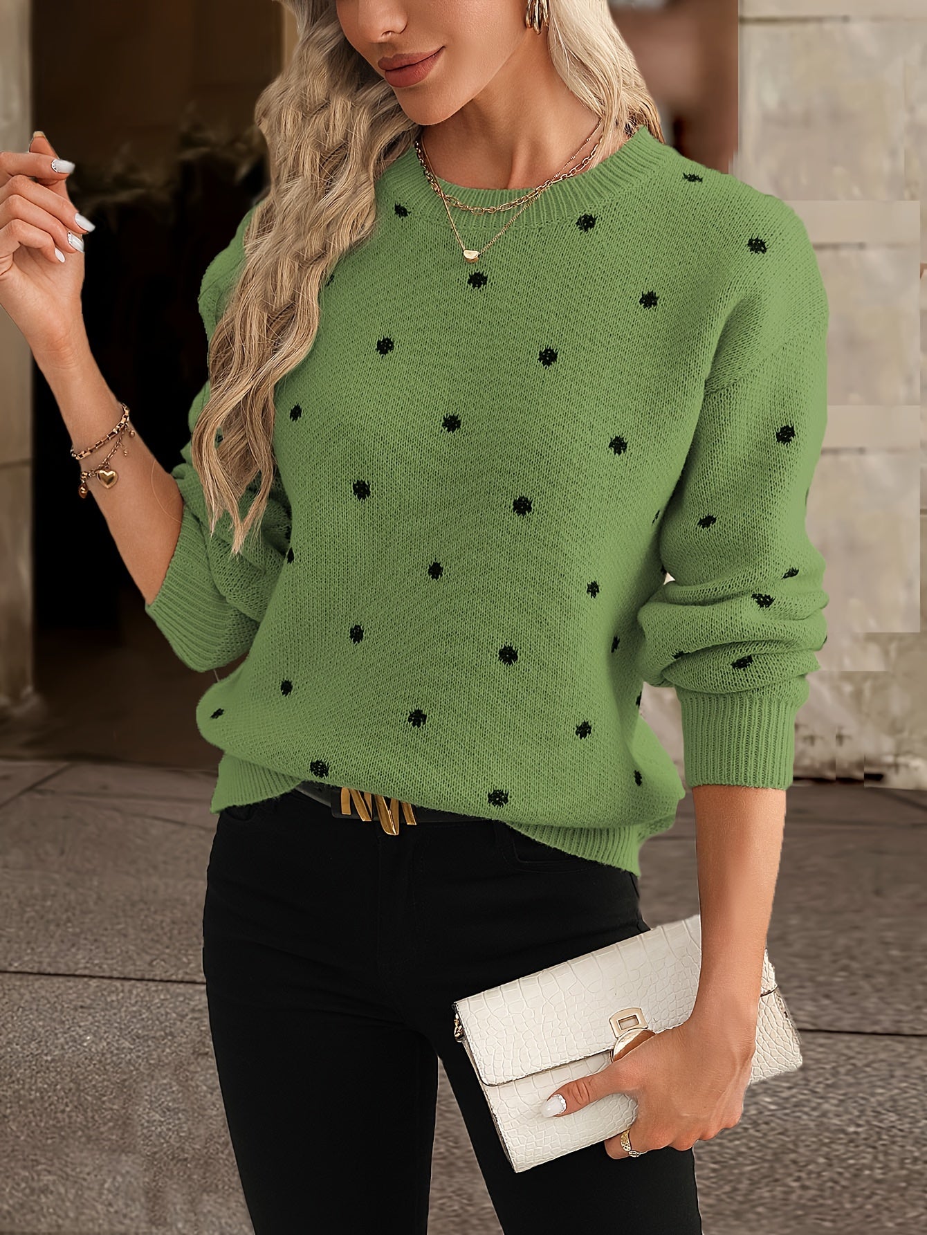 Women’s Wool Blend Knit Jumper for Cold Weather