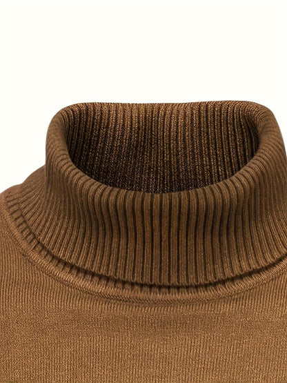 Men's Turtleneck Sweater in Wool A5B6C7D8