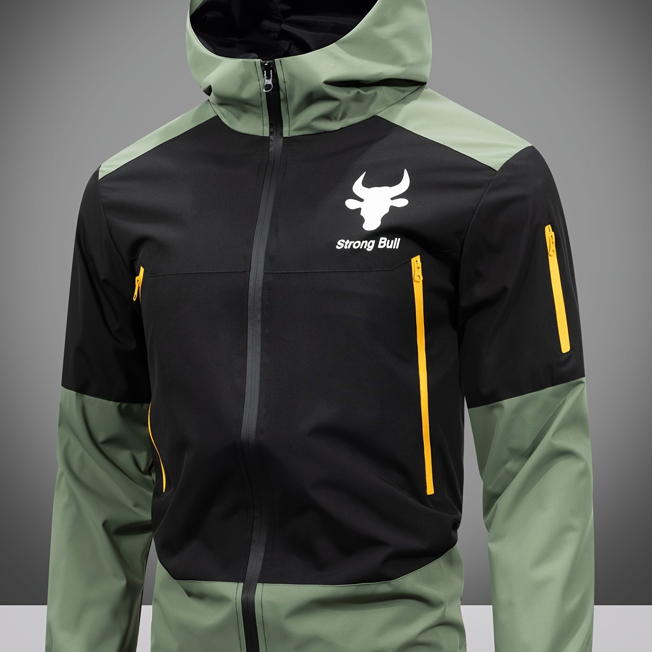 Men’s Fleece Hooded Jacket with Zip for Winter