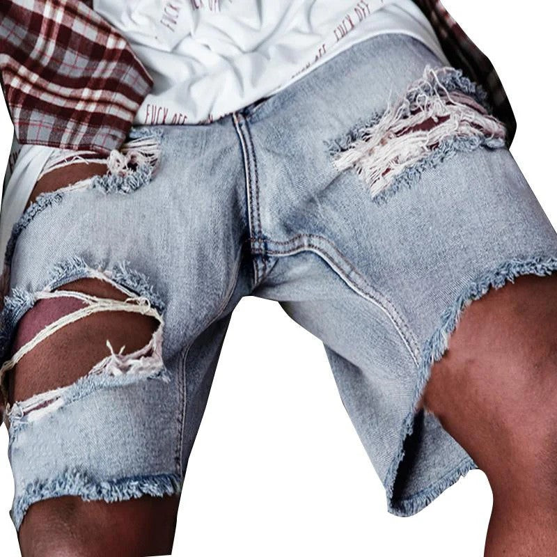 Men’s Baggy Shorts | Cropped Ripped