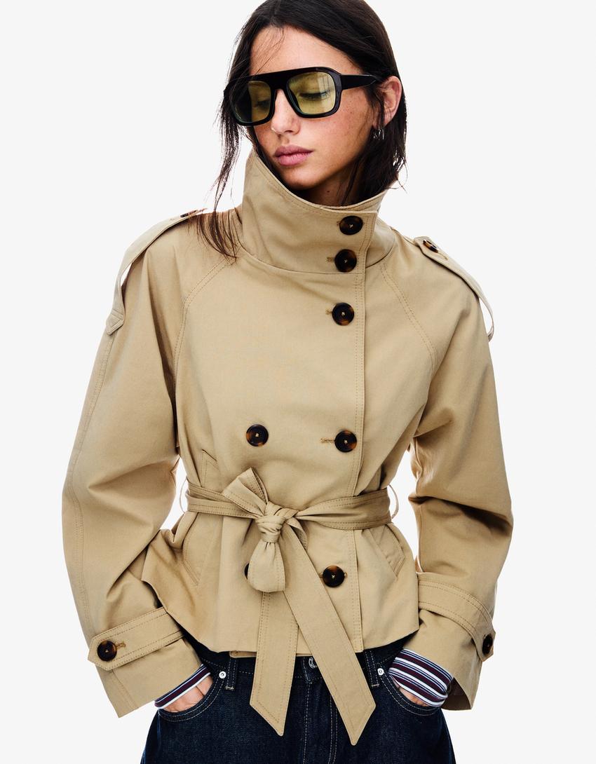 Women’s Cotton Trench Coat for Winter