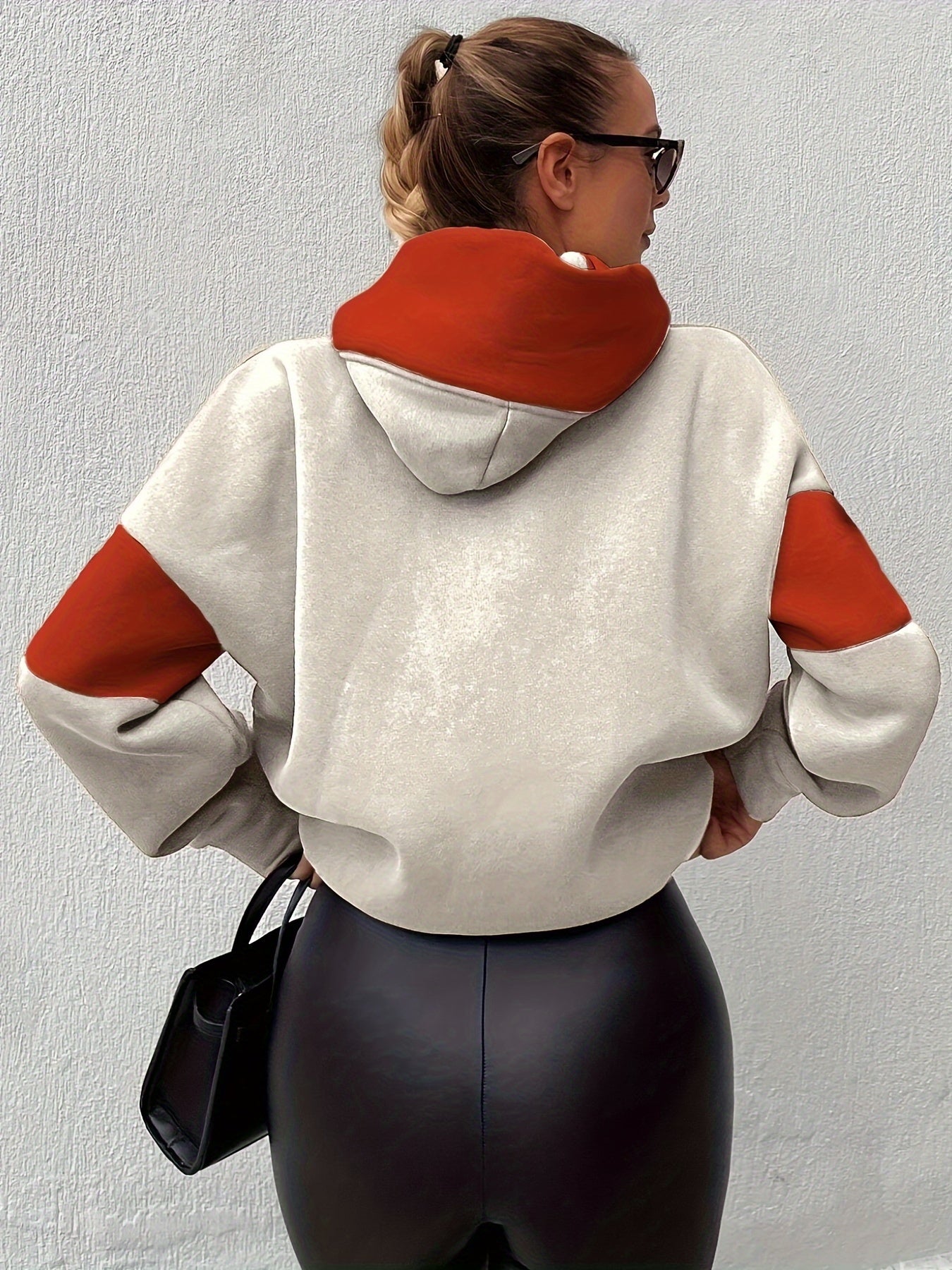 Color Block Kangaroo Pocket Hoodie