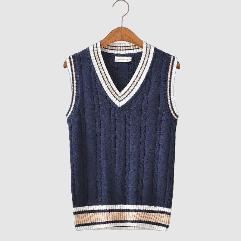 Men’s Wool Knit Sweater Vest for Winter