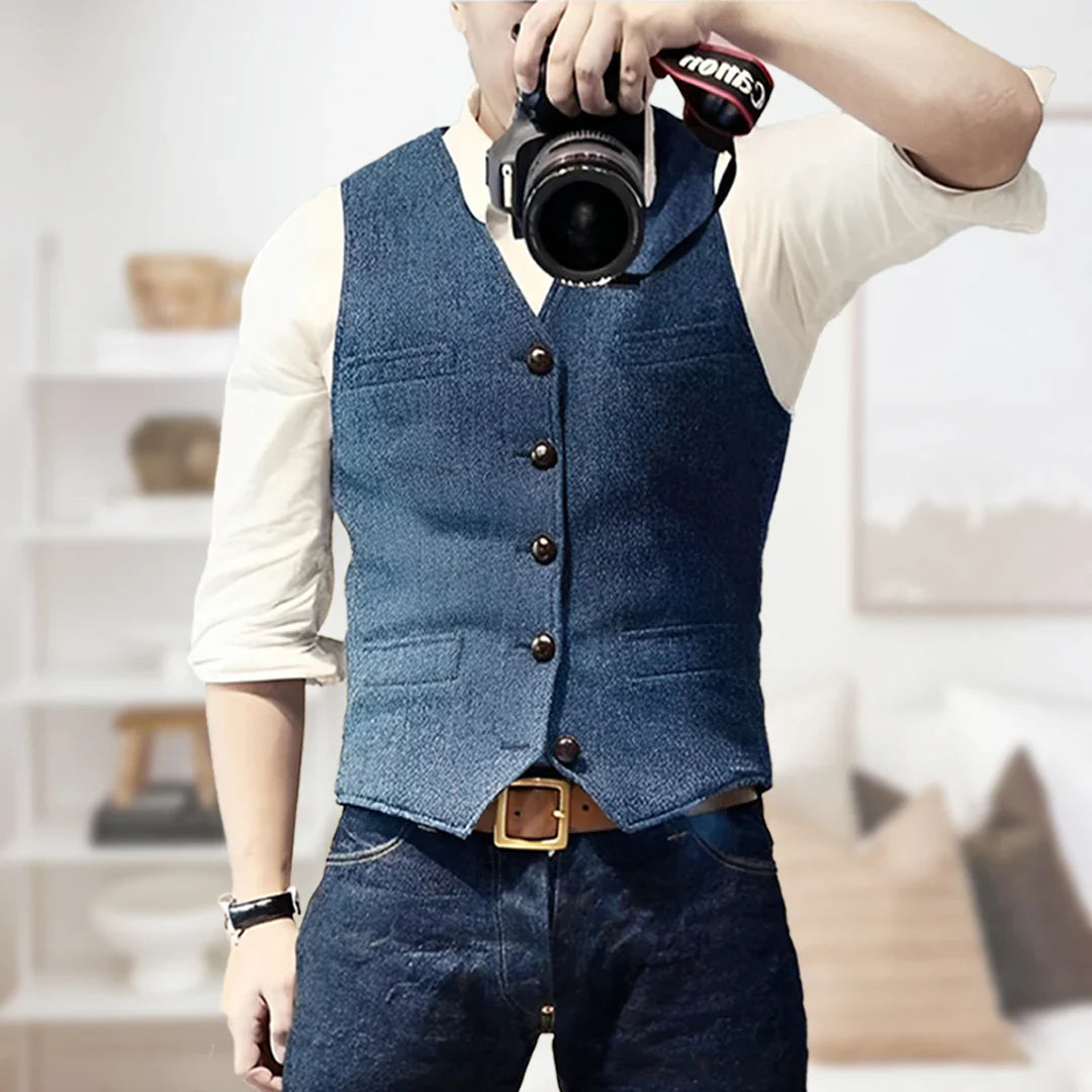 Men’s Longline Knit Waistcoat | Casual