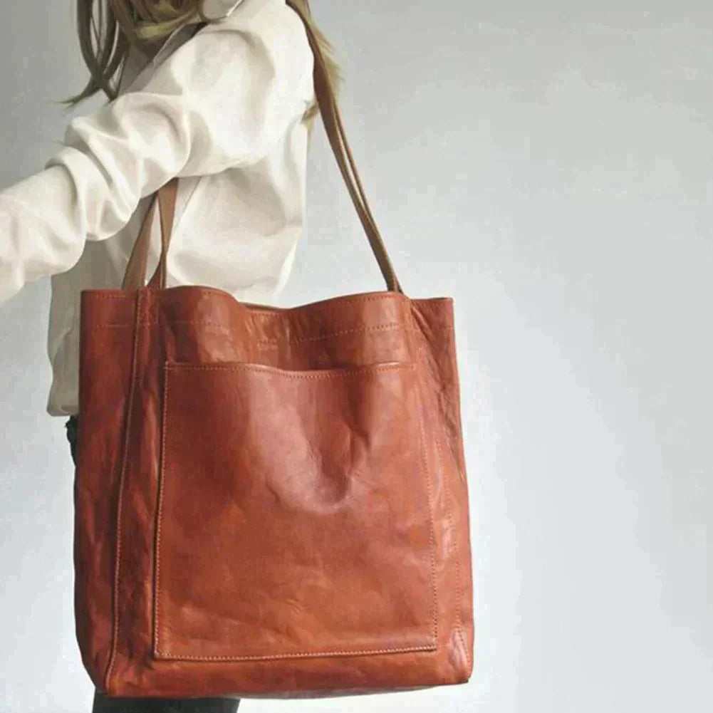 Women’s Leather Tote Shoulder Bag for Everyday Use