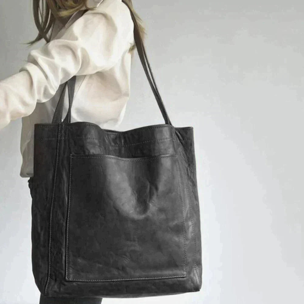Women’s Leather Tote Shoulder Bag for Everyday Use