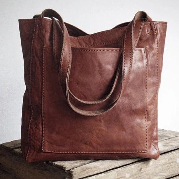 Women’s Leather Tote Shoulder Bag for Everyday Use