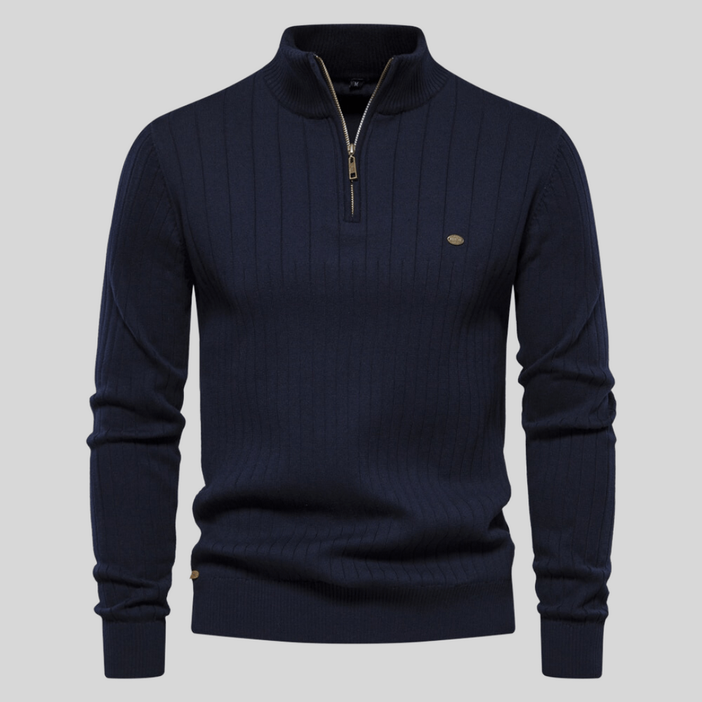 Men’s Knit Half Zip Jumper | Long