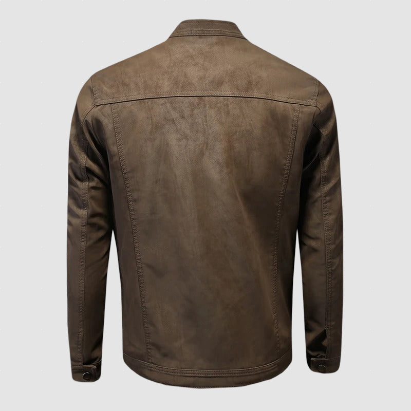 Men’s Faux Leather Jacket | Lightweight Leather Jacket for Winter