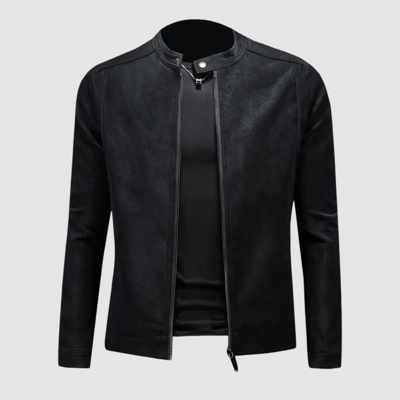 Men’s Faux Leather Jacket | Lightweight Leather Jacket for Winter