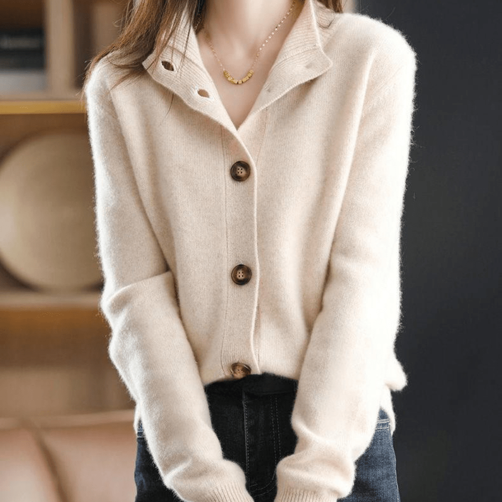 Women’s Wool Button Cardigan for Winter