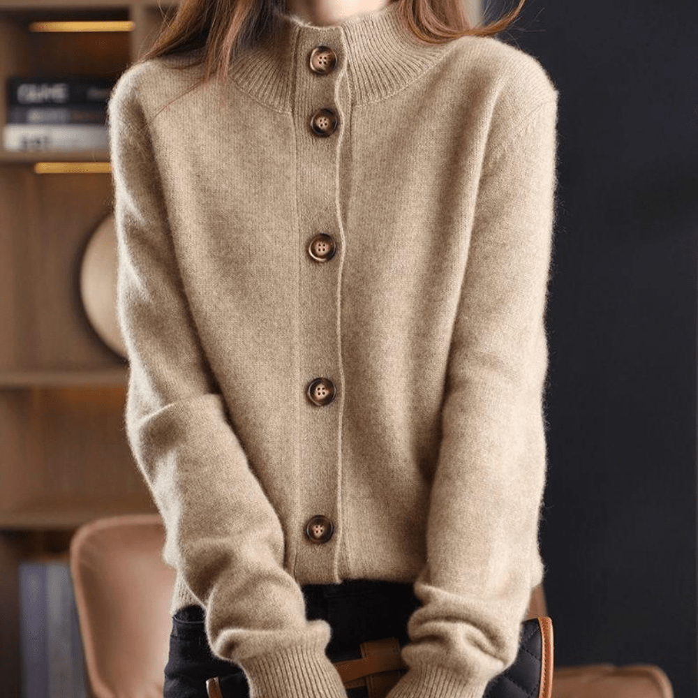 Women’s Wool Button Cardigan for Winter