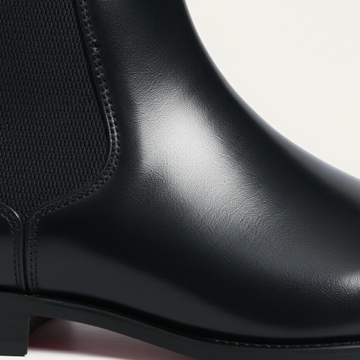 Men’s Leather Ankle Chelsea Boots with Elastic Panels for Winter Wear