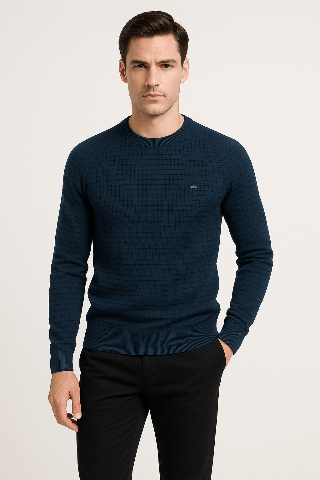 Men’s Textured Jumper | Long