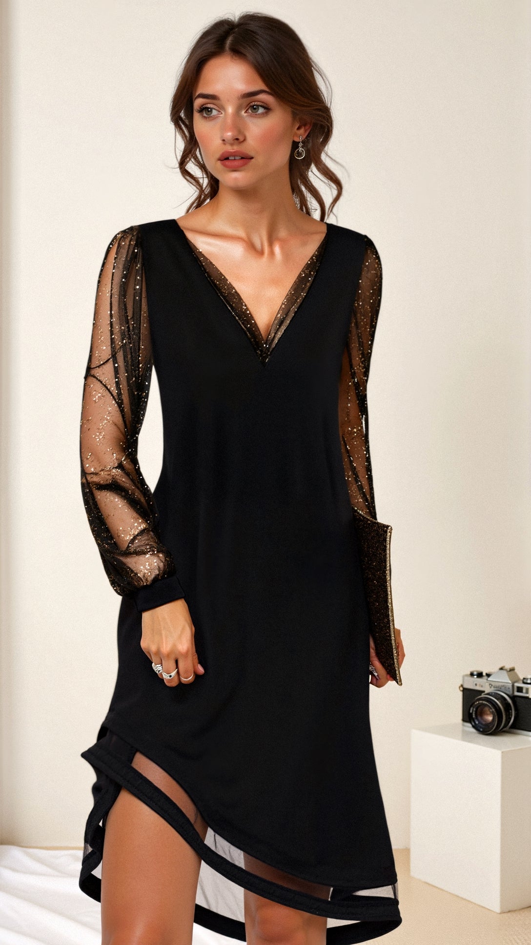 Women’s Sparkly Evening Dress | Mini
