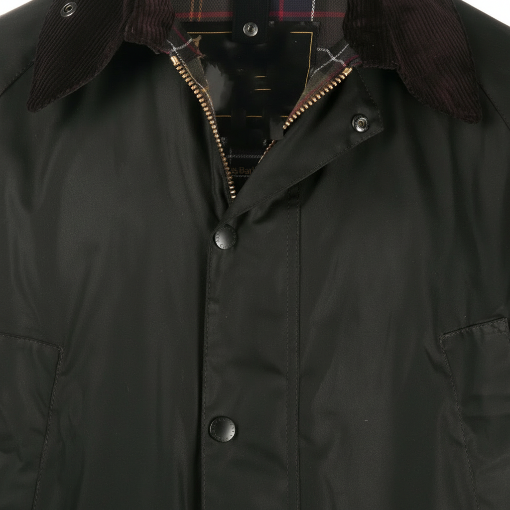 Men’s Waxed Cotton Jacket for Winter