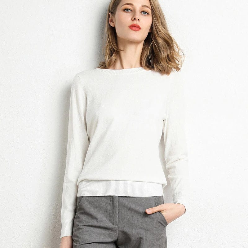Women’s Merino Wool Crew Neck Jumper for Winter