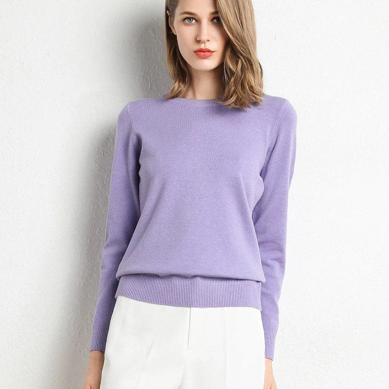 Women’s Merino Wool Crew Neck Jumper for Winter