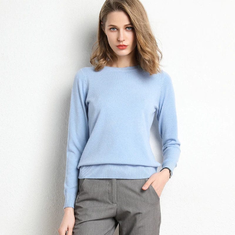 Women’s Merino Wool Crew Neck Jumper for Winter