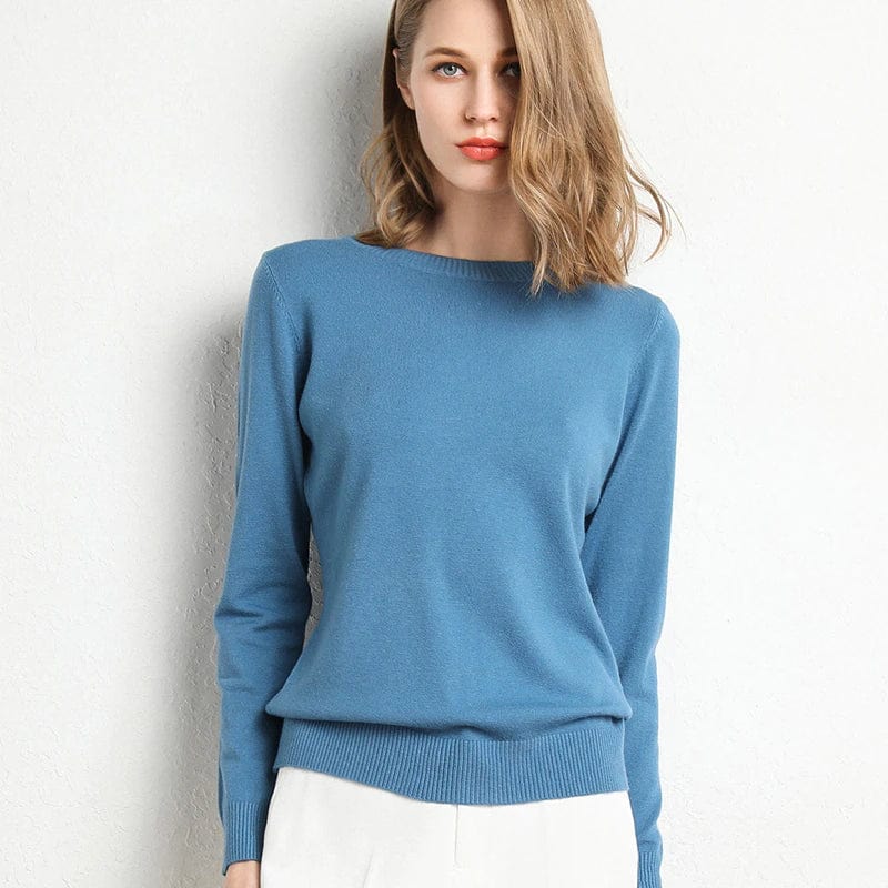 Women’s Merino Wool Crew Neck Jumper for Winter