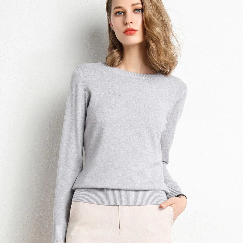 Women’s Merino Wool Crew Neck Jumper for Winter