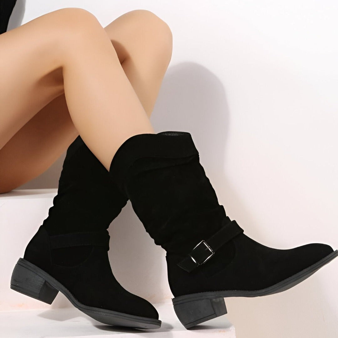 Women's Leather Ankle Boots Winter