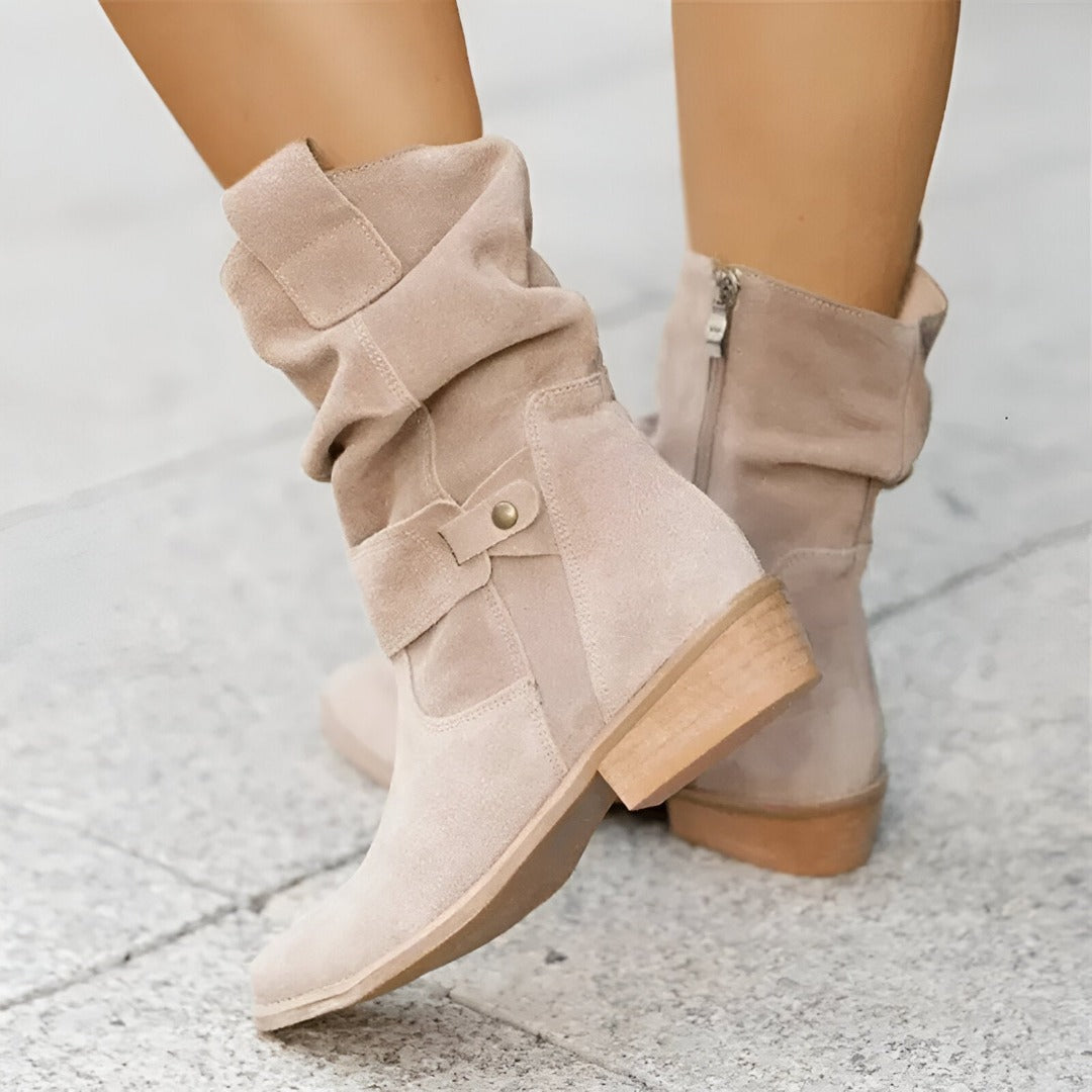 Women's Leather Ankle Boots Winter