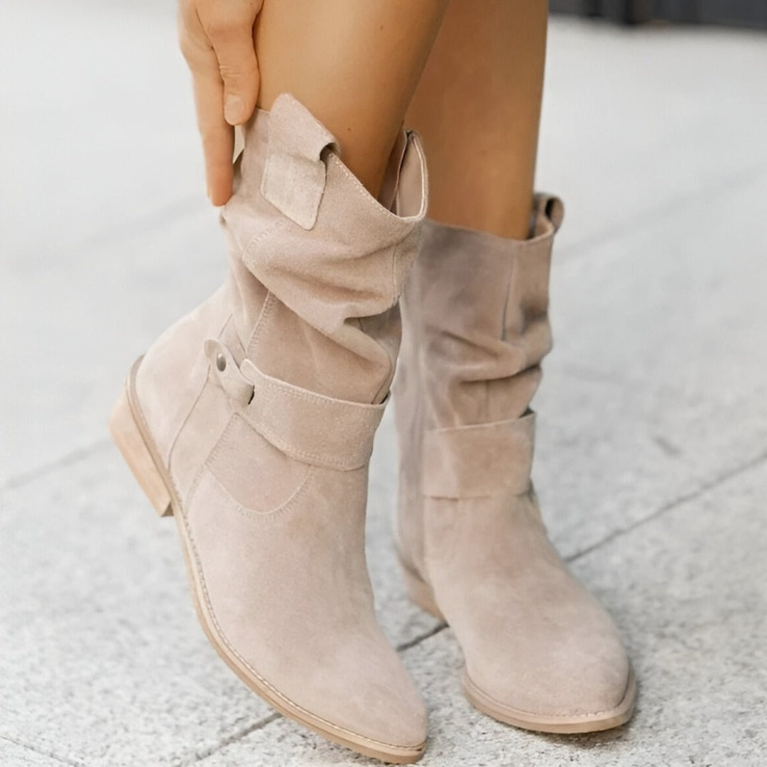 Women's Leather Ankle Boots Winter