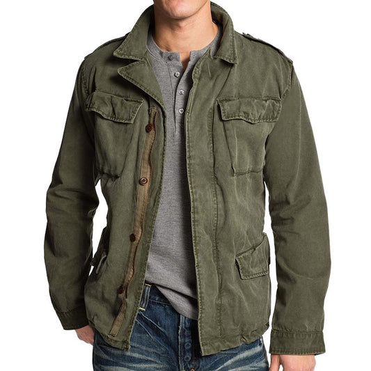 Men's Classic Casual Utility Jacket 8J3K5L2N4