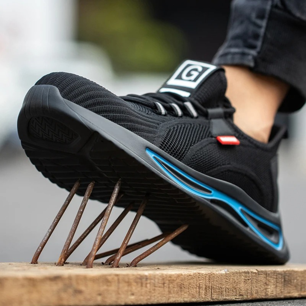 Men’s Steel Toe Safety Trainers with Mesh Upper for Winter