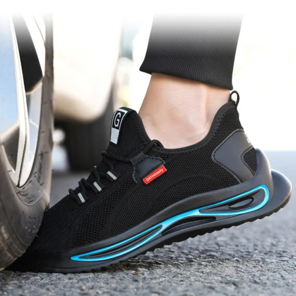 Men’s Steel Toe Safety Trainers with Mesh Upper for Winter