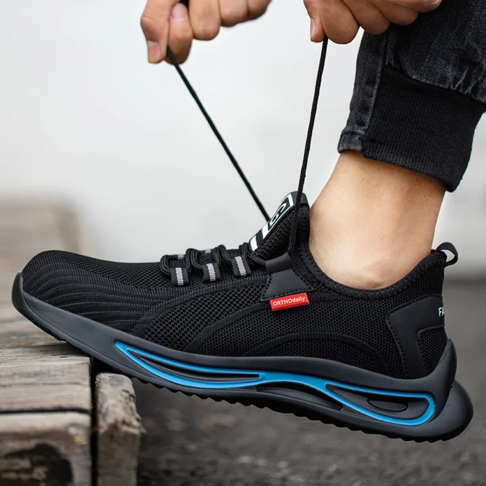 Men’s Steel Toe Safety Trainers with Mesh Upper for Winter